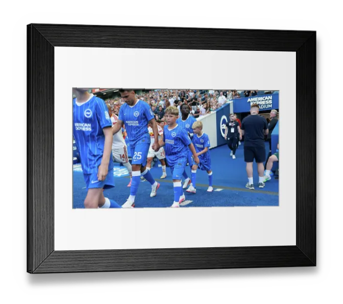 Framed Print : Brighton and Hove Albion v Roma Premier League 08AUG26