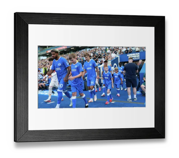 Framed Print : Brighton and Hove Albion v Roma Premier League 08AUG26 Framed Print : Brighton and Hove Albion v Roma Premier League 08AUG26