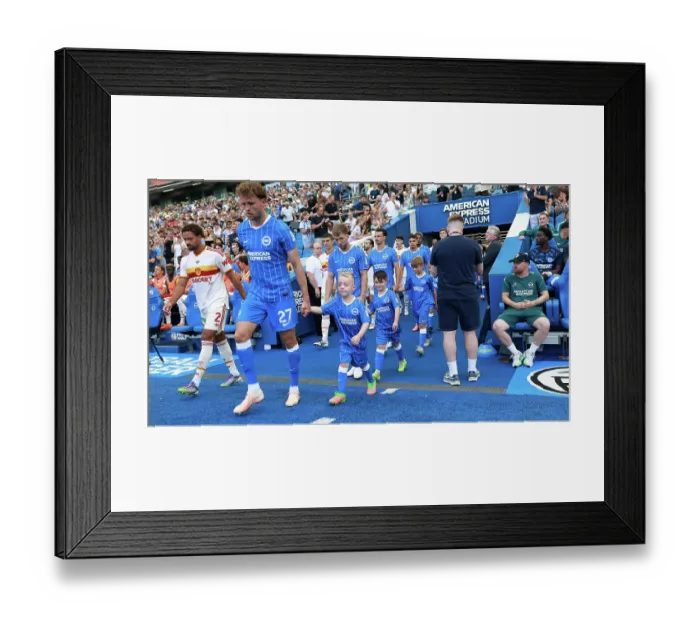 Framed Print : Brighton and Hove Albion v Roma Premier League 08AUG26 Framed Print : Brighton and Hove Albion v Roma Premier League 08AUG26