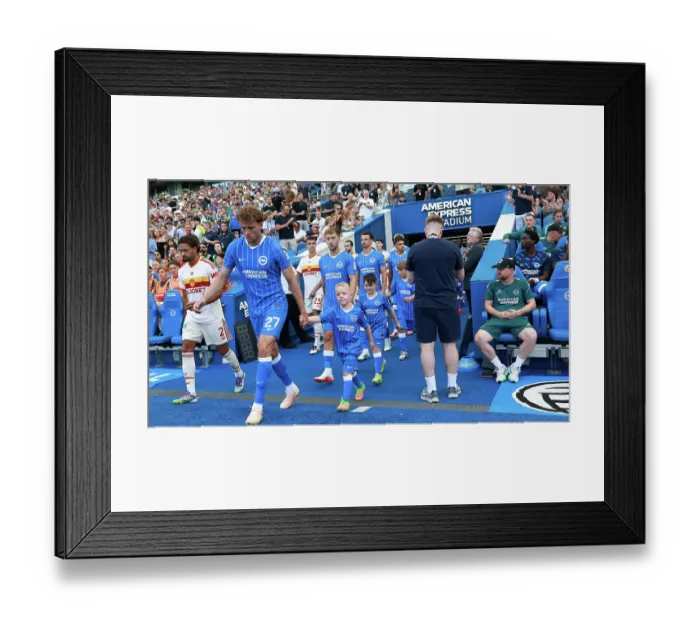 Framed Print : Brighton and Hove Albion v Roma Premier League 08AUG26