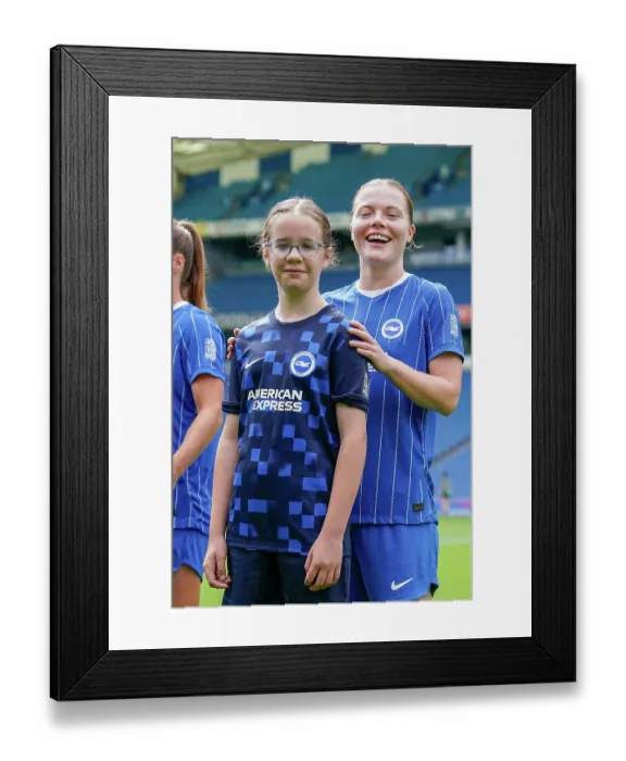 Framed Print : Brighton and Hove Albion Women v PSG Women Pre Season friendly 09AUG26 Framed Print : Brighton and Hove Albion Women v PSG Women Pre Season friendly 09AUG26