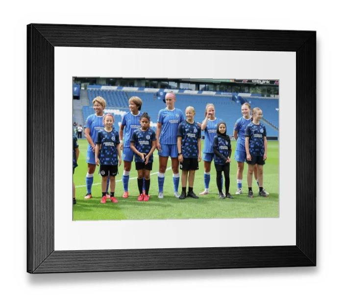 Framed Print : Brighton and Hove Albion Women v PSG Women Pre Season friendly 09AUG26 Framed Print : Brighton and Hove Albion Women v PSG Women Pre Season friendly 09AUG26