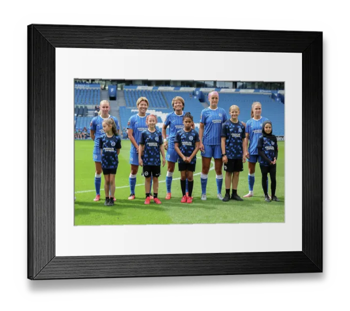 Framed Print : Brighton and Hove Albion Women v PSG Women Pre Season friendly 09AUG26 Framed Print : Brighton and Hove Albion Women v PSG Women Pre Season friendly 09AUG26