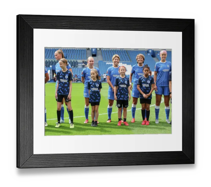 Framed Print : Brighton and Hove Albion Women v PSG Women Pre Season friendly 09AUG26 Framed Print : Brighton and Hove Albion Women v PSG Women Pre Season friendly 09AUG26