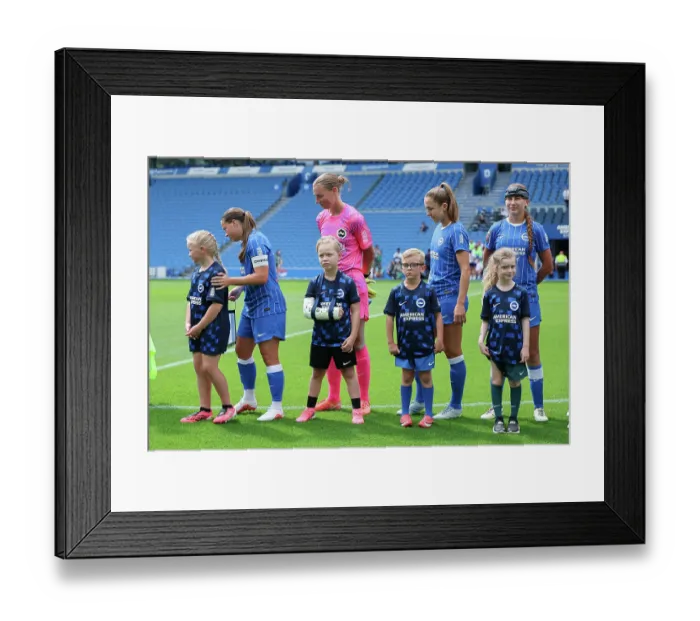 Framed Print : Brighton and Hove Albion Women v PSG Women Pre Season friendly 09AUG26