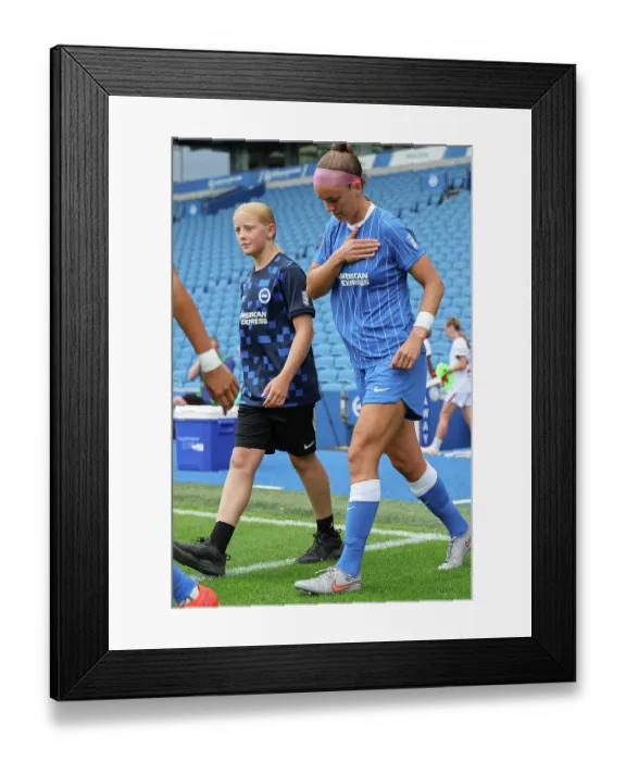 Framed Print : Brighton and Hove Albion Women v PSG Women Pre Season friendly 09AUG26