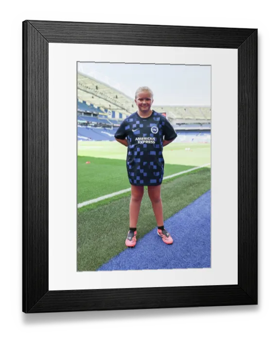 Framed Print : Brighton and Hove Albion Women v PSG Women Pre Season friendly 09AUG26