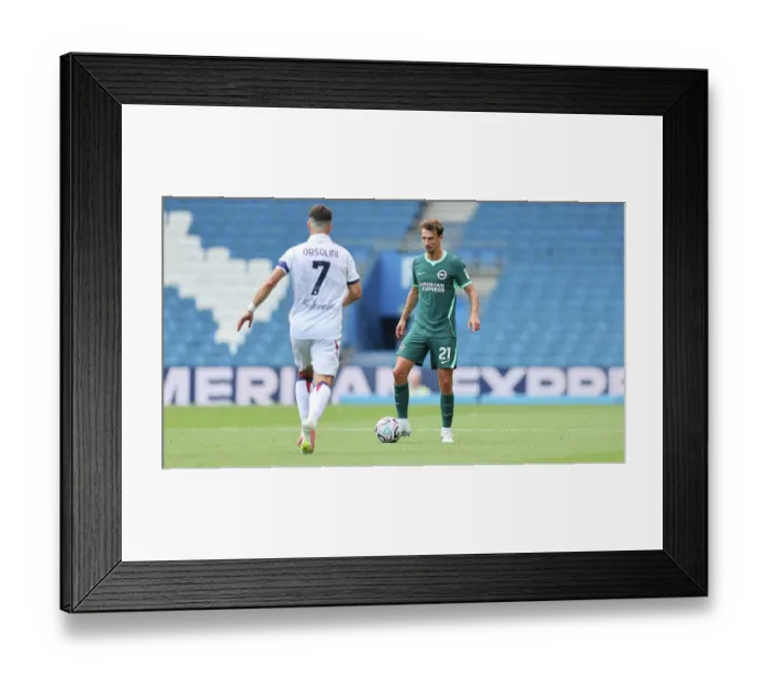 Framed Print : Brighton and Hove Albion v Bologna Premier League 15AUG26 Framed Print : Brighton and Hove Albion v Bologna Premier League 15AUG26