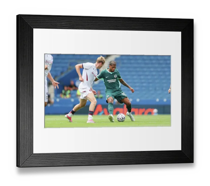 Framed Print : Brighton and Hove Albion v Bologna Premier League 15AUG26