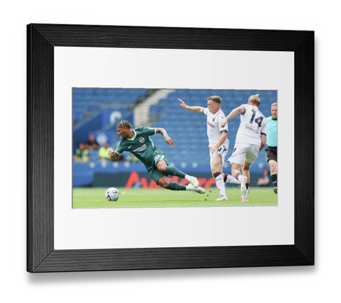 Framed Print : Brighton and Hove Albion v Bologna Premier League 15AUG26 Framed Print : Brighton and Hove Albion v Bologna Premier League 15AUG26