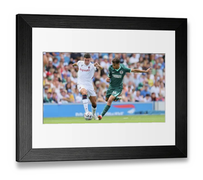 Framed Print : Brighton and Hove Albion v Bologna Premier League 15AUG26 Framed Print : Brighton and Hove Albion v Bologna Premier League 15AUG26