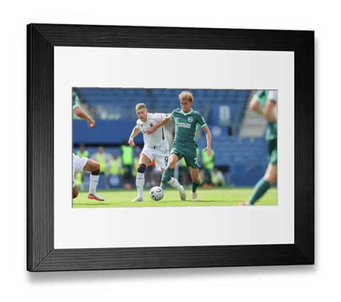 Framed Print : Brighton and Hove Albion v Bologna Premier League 15AUG26 Framed Print : Brighton and Hove Albion v Bologna Premier League 15AUG26