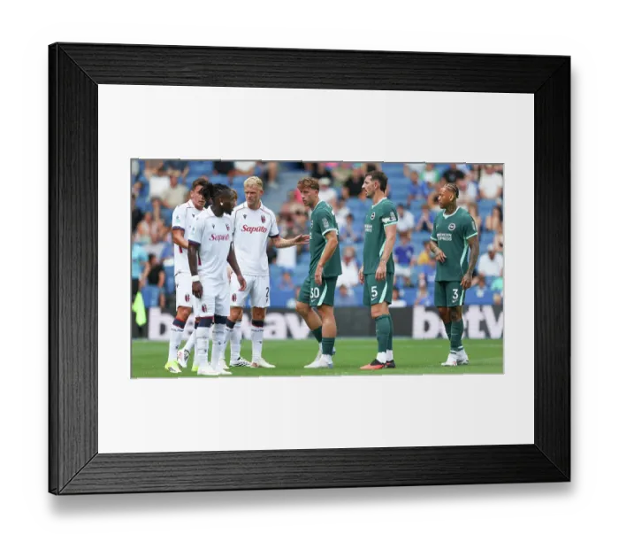Framed Print : Brighton and Hove Albion v Bologna Premier League 15AUG26 Framed Print : Brighton and Hove Albion v Bologna Premier League 15AUG26