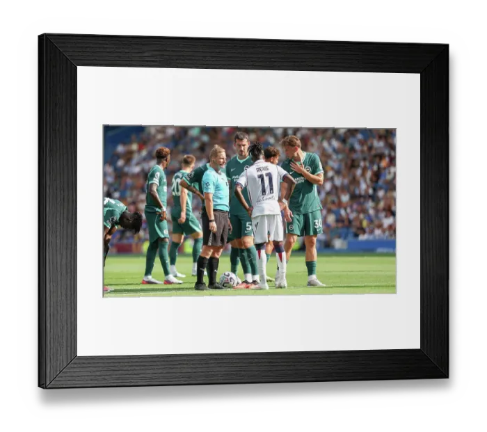 Framed Print : Brighton and Hove Albion v Bologna Premier League 15AUG26