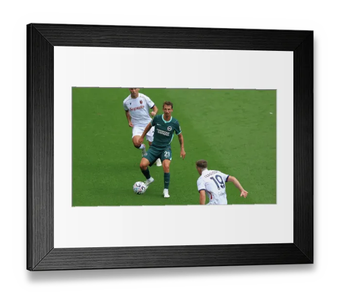 Framed Print : Brighton and Hove Albion v Bologna Premier League 15AUG26 Framed Print : Brighton and Hove Albion v Bologna Premier League 15AUG26