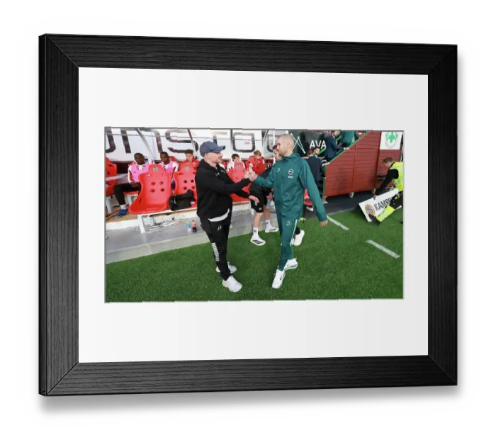 Framed Print : Brighton and Hove Albion v Roma Europa Conference League Play-off 20AUG26 Framed Print : Brighton and Hove Albion v Roma Europa Conference League Play-off 20AUG26