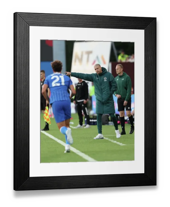 Framed Print : Brighton and Hove Albion v Roma Europa Conference League Play-off 20AUG26 Framed Print : Brighton and Hove Albion v Roma Europa Conference League Play-off 20AUG26