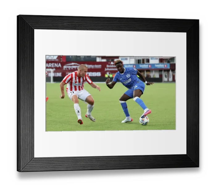 Framed Print : Brighton and Hove Albion v Roma Europa Conference League Play-off 20AUG26 Framed Print : Brighton and Hove Albion v Roma Europa Conference League Play-off 20AUG26