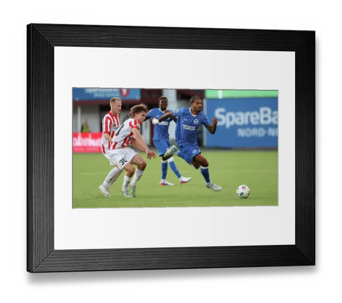 Framed Print : Brighton and Hove Albion v Roma Europa Conference League Play-off 20AUG26 Framed Print : Brighton and Hove Albion v Roma Europa Conference League Play-off 20AUG26