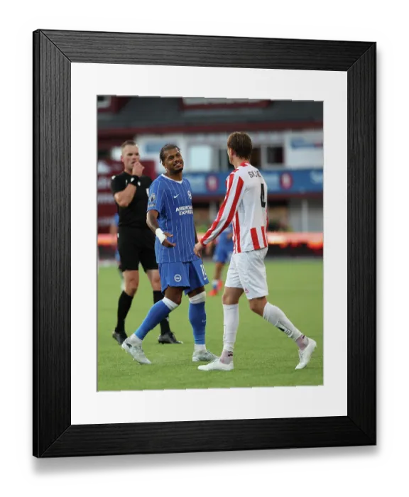 Framed Print : Brighton and Hove Albion v Roma Europa Conference League Play-off 20AUG26 Framed Print : Brighton and Hove Albion v Roma Europa Conference League Play-off 20AUG26