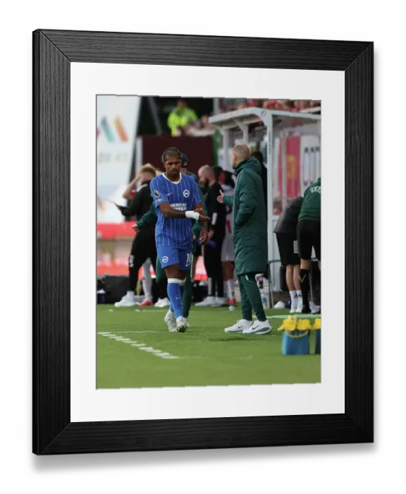 Framed Print : Brighton and Hove Albion v Roma Europa Conference League Play-off 20AUG26 Framed Print : Brighton and Hove Albion v Roma Europa Conference League Play-off 20AUG26