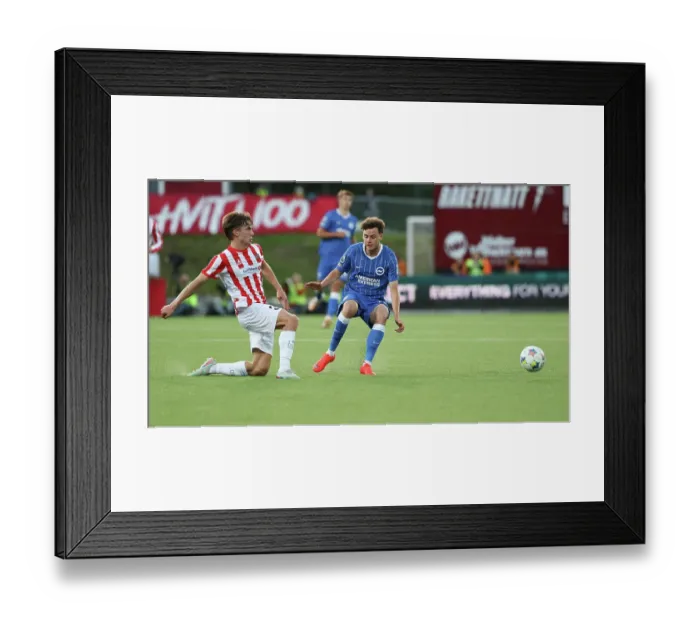 Framed Print : Brighton and Hove Albion v Roma Europa Conference League Play-off 20AUG26 Framed Print : Brighton and Hove Albion v Roma Europa Conference League Play-off 20AUG26