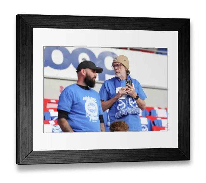 Framed Print : Brighton and Hove Albion v Roma Europa Conference League Play-off 20AUG26 Framed Print : Brighton and Hove Albion v Roma Europa Conference League Play-off 20AUG26