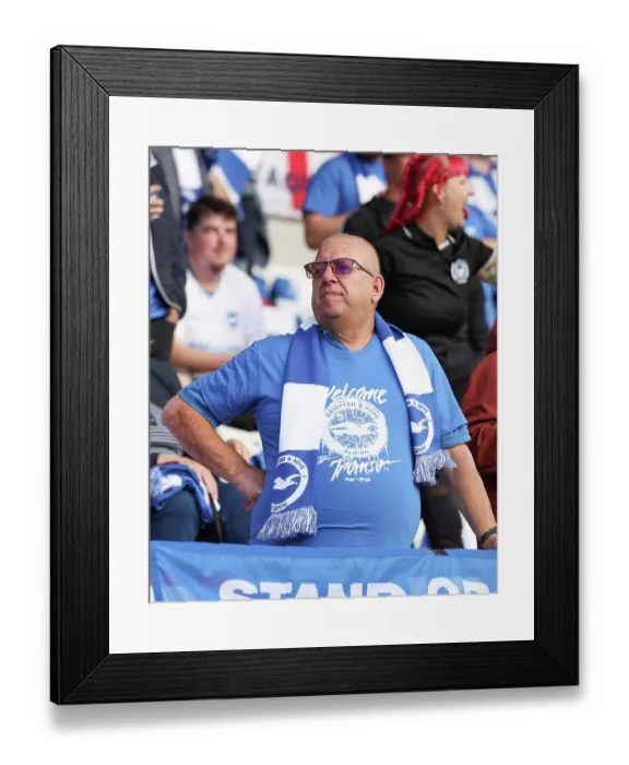 Framed Print : Brighton and Hove Albion v Roma Europa Conference League Play-off 20AUG26 Framed Print : Brighton and Hove Albion v Roma Europa Conference League Play-off 20AUG26