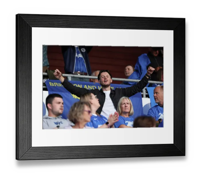 Framed Print : Brighton and Hove Albion v Roma Europa Conference League Play-off 20AUG26 Framed Print : Brighton and Hove Albion v Roma Europa Conference League Play-off 20AUG26