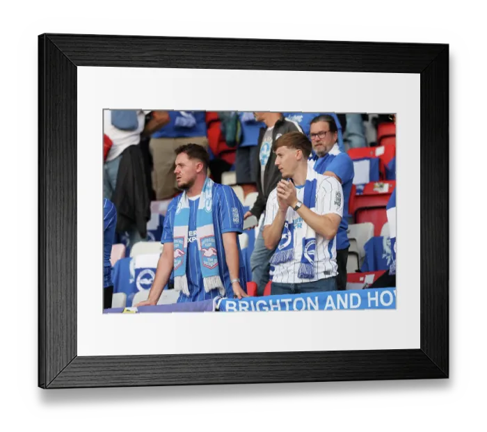 Framed Print : Brighton and Hove Albion v Roma Europa Conference League Play-off 20AUG26 Framed Print : Brighton and Hove Albion v Roma Europa Conference League Play-off 20AUG26
