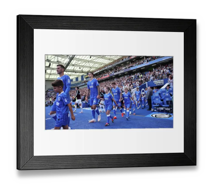 Framed Print : Brighton and Hove Albion v Aston Villa Premier League 23AUG26
