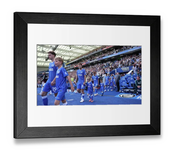 Framed Print : Brighton and Hove Albion v Aston Villa Premier League 23AUG26