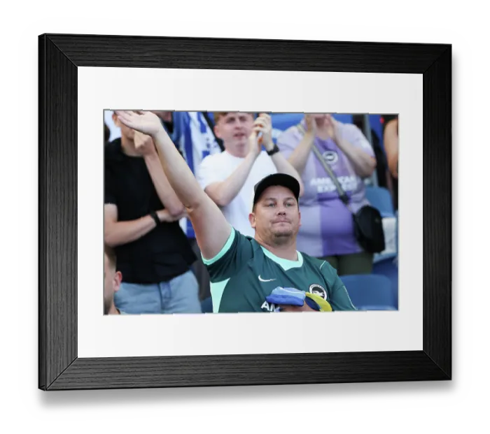 Framed Print : Brighton and Hove Albion v Aston Villa Premier League 23AUG26