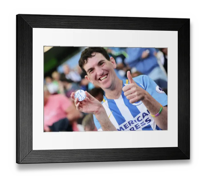 Framed Print : Brighton and Hove Albion v Aston Villa Premier League 23AUG26