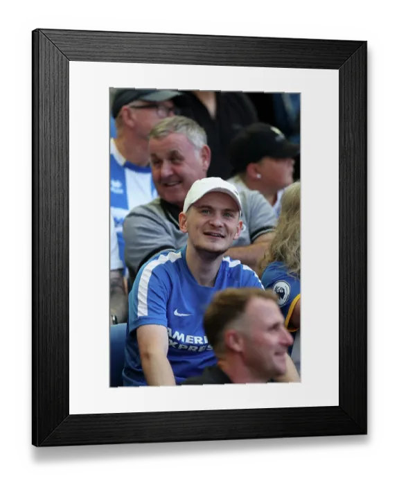 Framed Print : Brighton and Hove Albion v Aston Villa Premier League 23AUG26