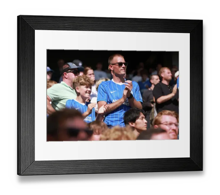 Framed Print : Brighton and Hove Albion v Aston Villa Premier League 23AUG26