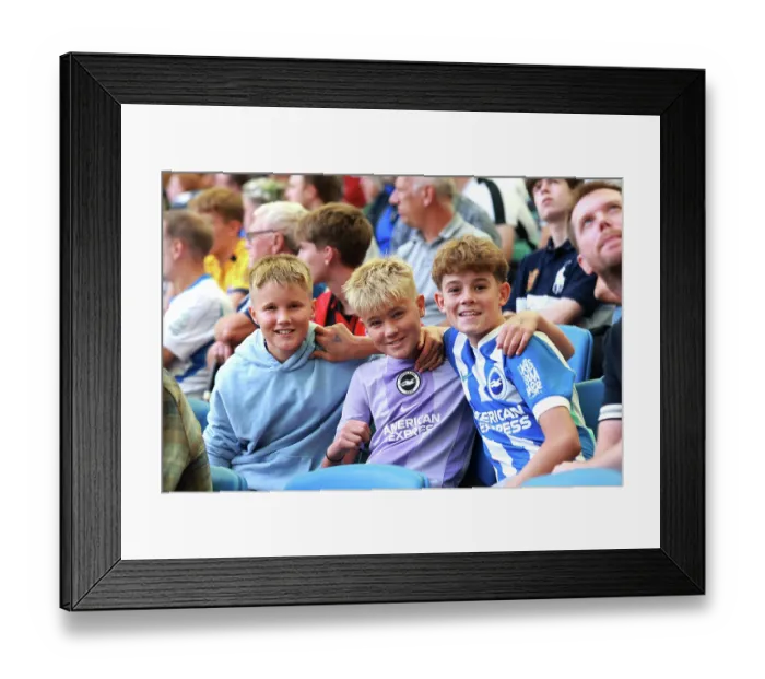 Framed Print : Brighton and Hove Albion v Aston Villa Premier League 23AUG26