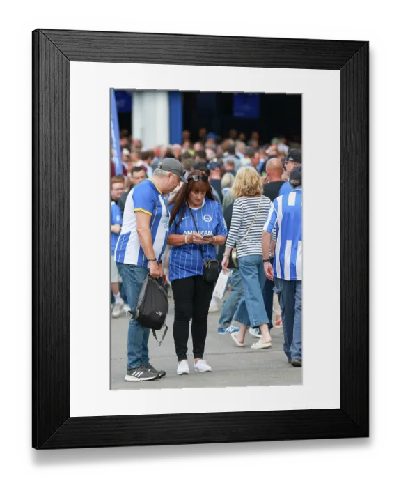 Framed Print : Brighton and Hove Albion v Aston Villa Premier League 23AUG26