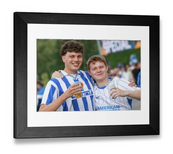Framed Print : Brighton and Hove Albion v Aston Villa Premier League 23AUG26