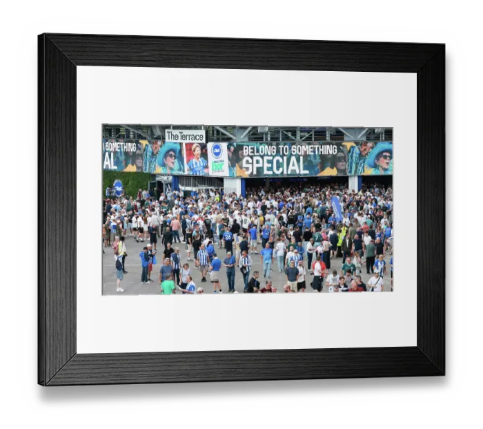 Framed Print : Brighton and Hove Albion v Aston Villa Premier League 23AUG26