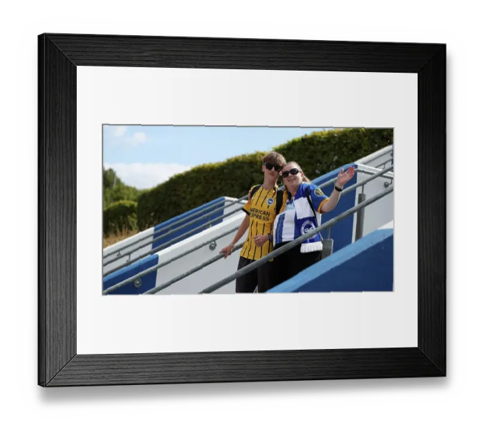 Framed Print : Brighton and Hove Albion v Aston Villa Premier League 23AUG26