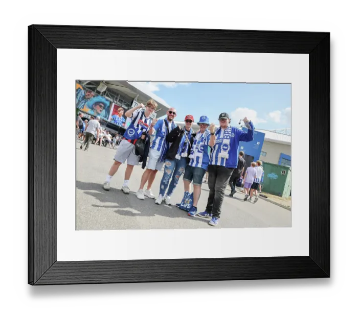 Framed Print : Brighton and Hove Albion v Aston Villa Premier League 23AUG26