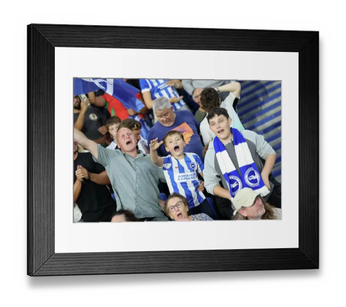 Framed Print : Brighton and Hove Albion v Troms IL Europa Conference League Qualifier 27AUG26 Framed Print : Brighton and Hove Albion v Troms IL Europa Conference League Qualifier 27AUG26