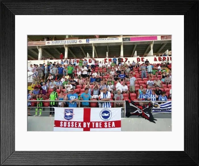 Framed Print : Brighton and Hove Albion FC: Electric Atmosphere of Away Crowds - Portugal Pre-season 2011-12 Framed Print : Brighton and Hove Albion FC: Electric Atmosphere of Away Crowds - Portugal Pre-season 2011-12