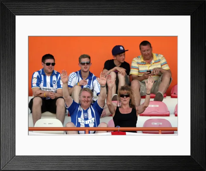 Framed Print : Brighton and Hove Albion FC: Electric Atmosphere of Away Crowds - Portugal Pre-season 2011-12 Framed Print : Brighton and Hove Albion FC: Electric Atmosphere of Away Crowds - Portugal Pre-season 2011-12