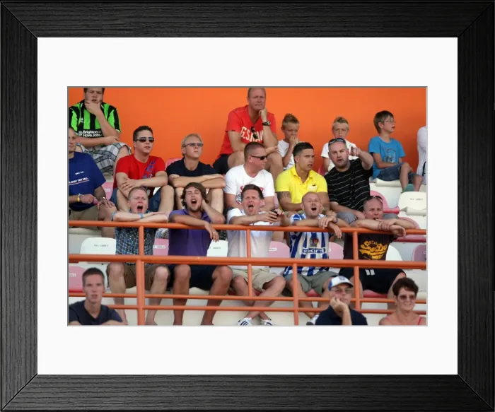 Framed Print : Brighton and Hove Albion FC: Portuguese Pre-season 2011-12 - Away Days Crowd Shots