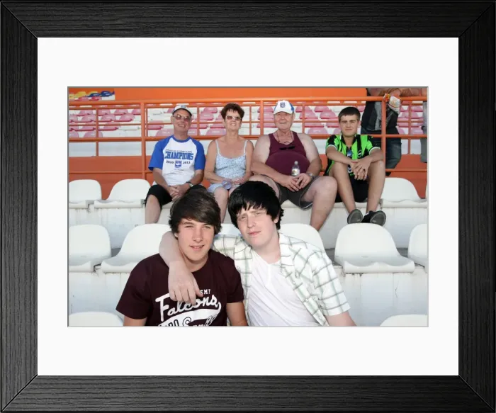 Framed Print : Brighton and Hove Albion FC: Electric Atmosphere in the Stands - Portugal Pre-season 2011-12