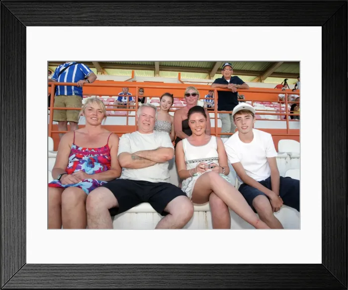 Framed Print : Brighton and Hove Albion FC: Electric Atmosphere of Away Crowds - Portugal Pre-season 2011-12
