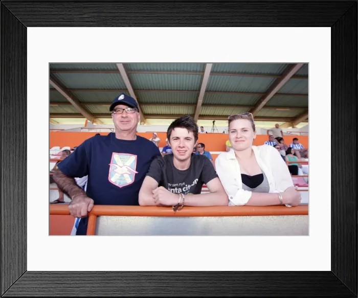 Framed Print : Brighton and Hove Albion FC: Electric Atmosphere of Away Crowds - Portugal Pre-season 2011-12