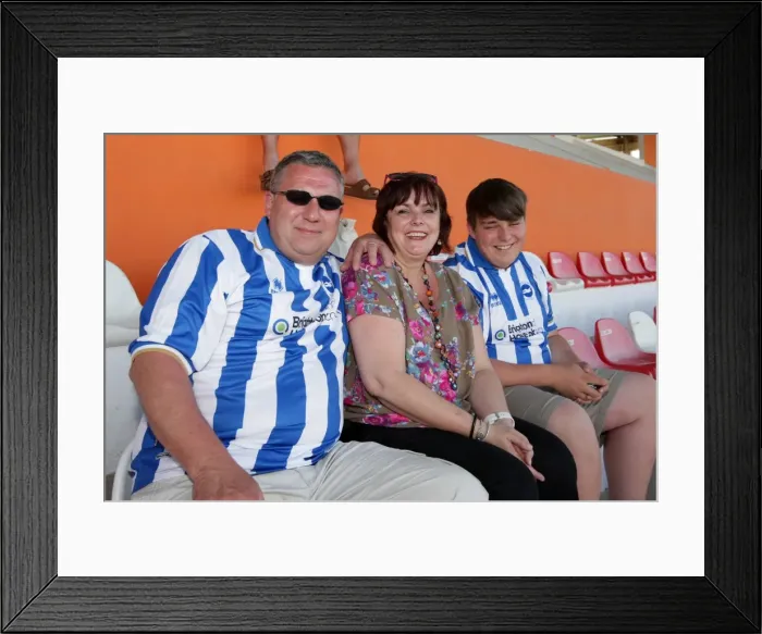 Framed Print : Brighton and Hove Albion FC: Electric Atmosphere of Away Crowds - Portugal Pre-season 2011-12
